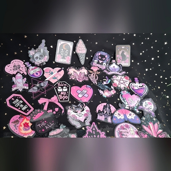 Witchy Goth Babe stickers - Picture 2 of 4